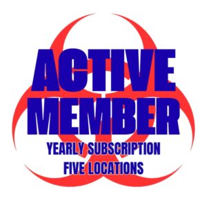 ACTIVE MEMBER YEARLY SUBSCRIPTION - FIVE LOCATIONS